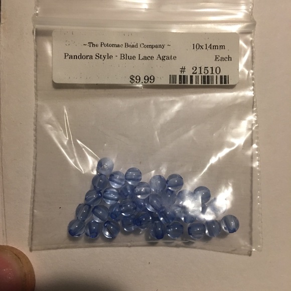 Blue gemstone beads 30+ pieces or Denim beads - Picture 2 of 4